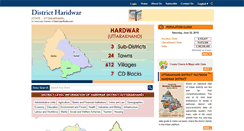 Desktop Screenshot of districtharidwar.com